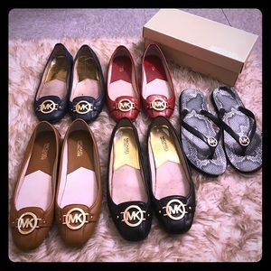 Michael Kors flats + 1 pair of flip flops