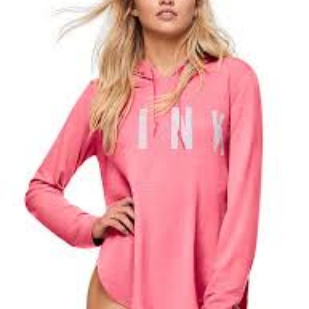 NWOT VICTORIA'S SECRET PINK SIDE SLIT HOODIE