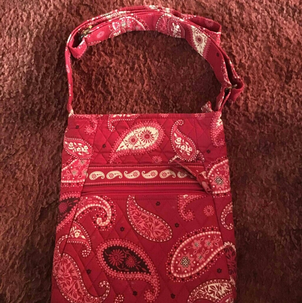 Vera Bradley shoulder bag, red bandana pattern