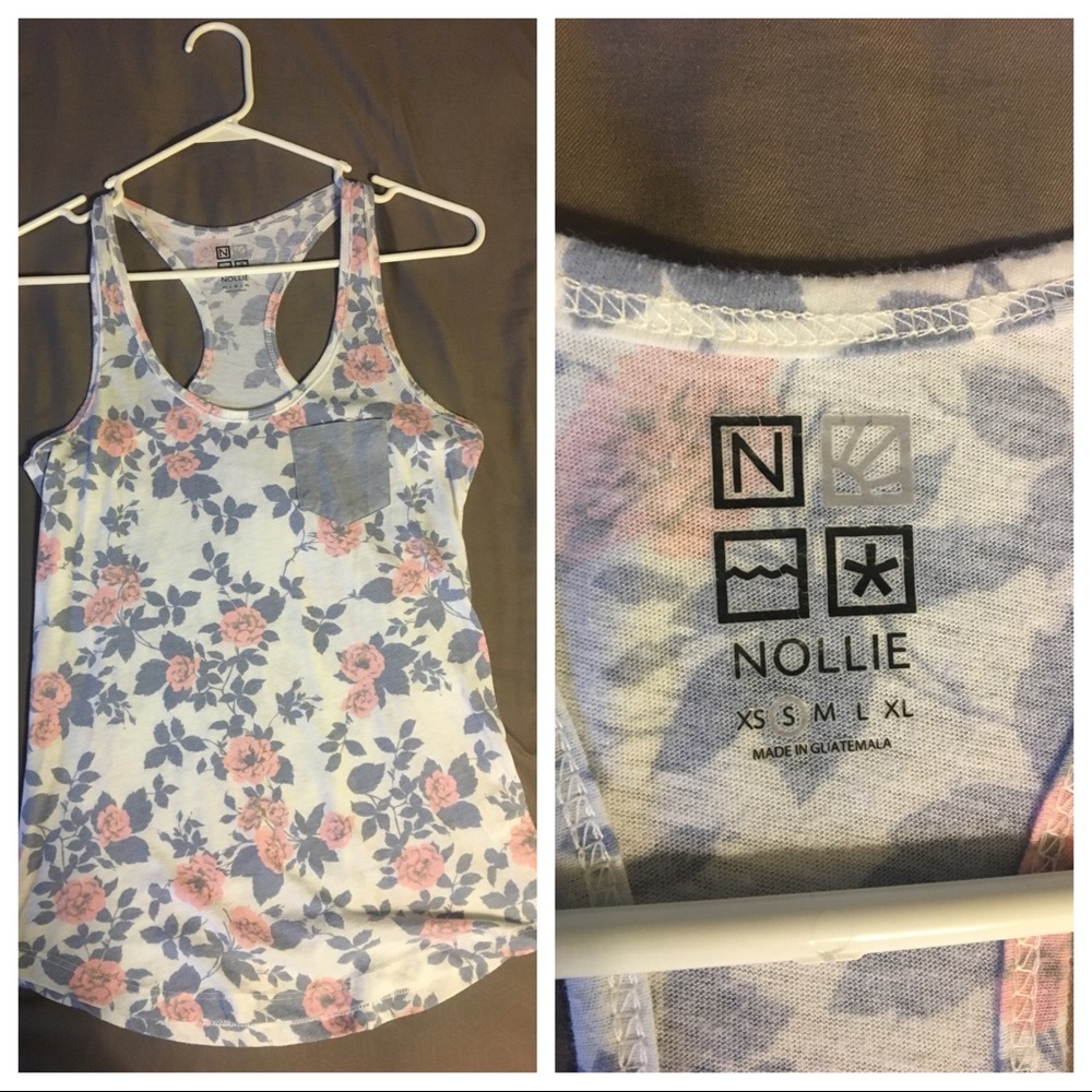 Two Nollie floral tanks.