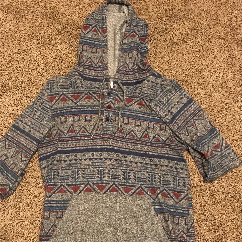 On the Byas tribal hoodie