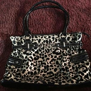 Animal print/snow leopard print handbag