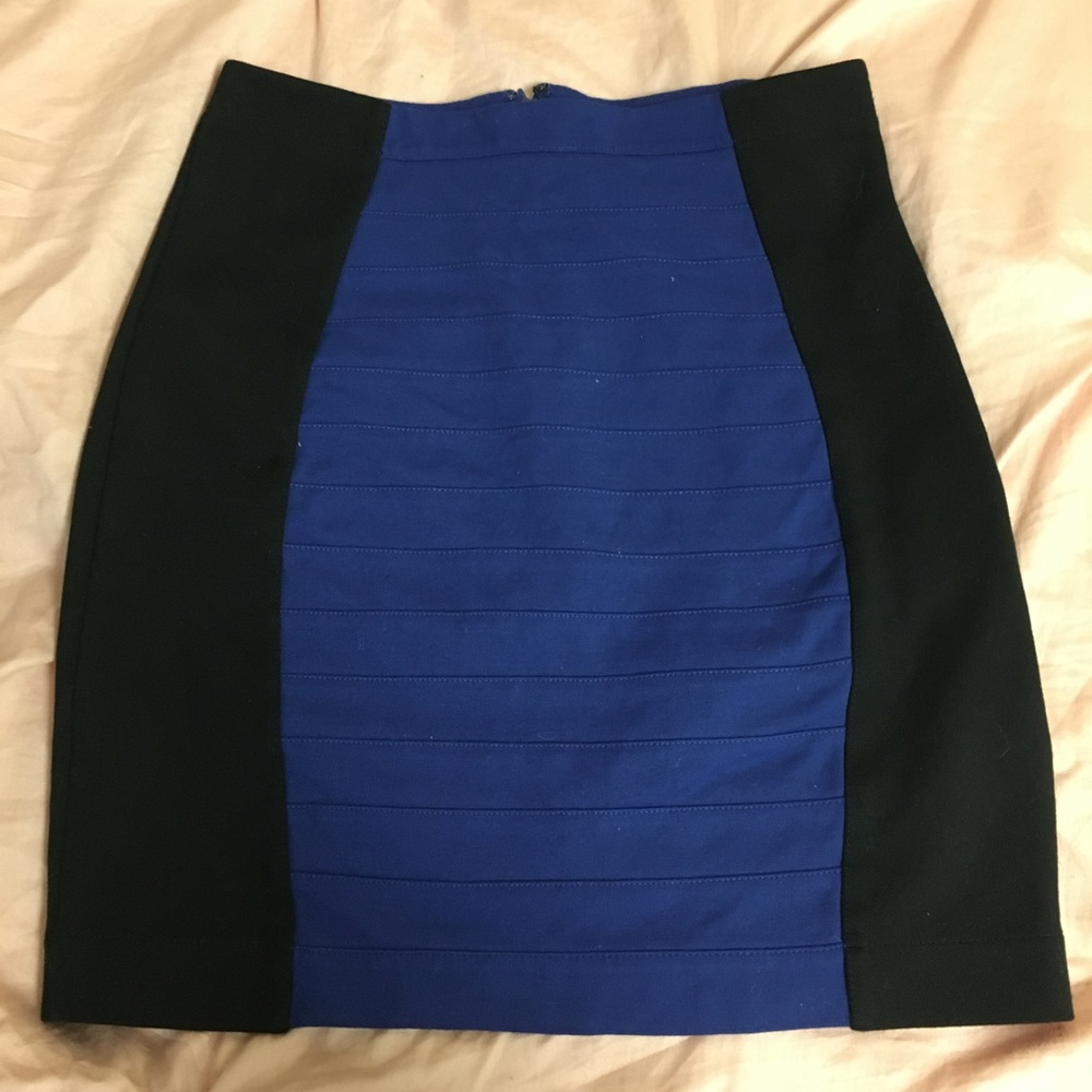 Blue and black Skirt