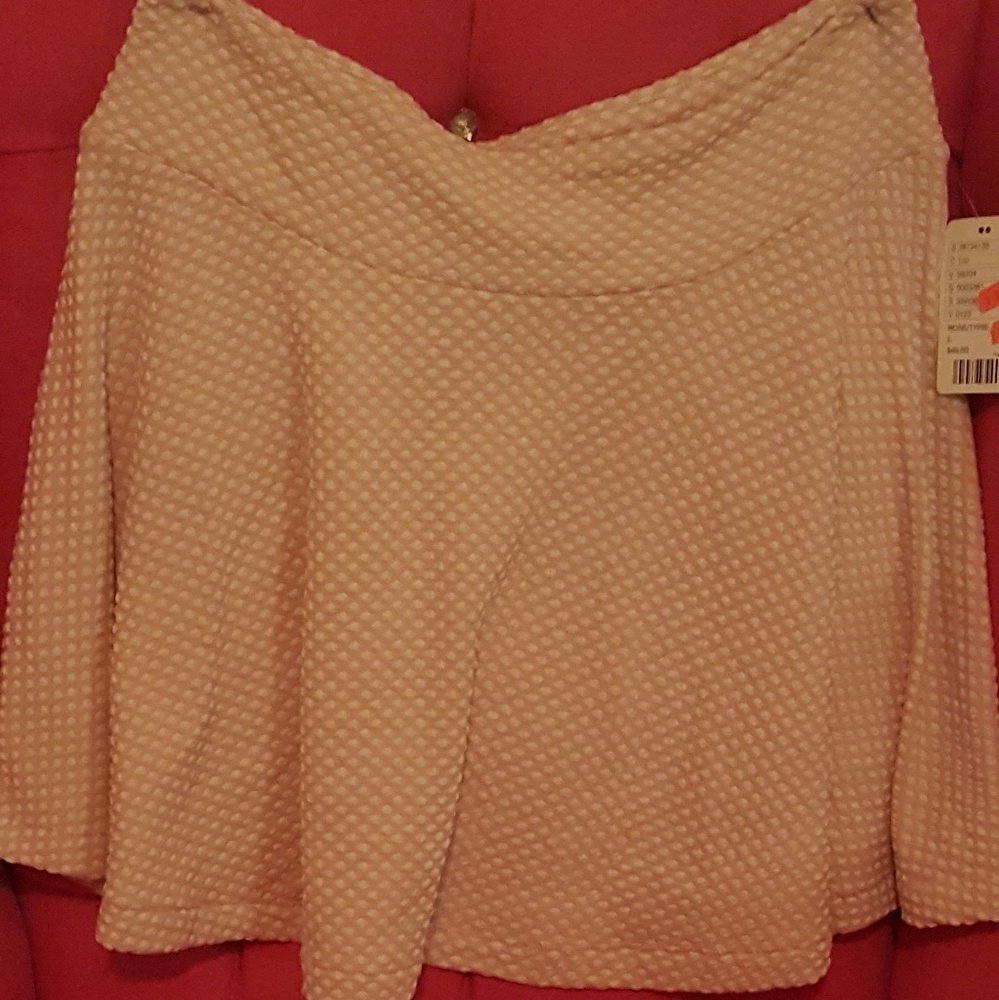 LAST CALL:Pink and White Miniskirt