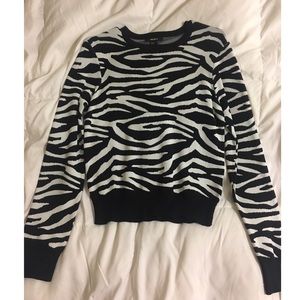 Zebra print sweater