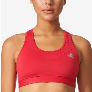 Adidas TechFit Climalite Sports Bra Coral Small