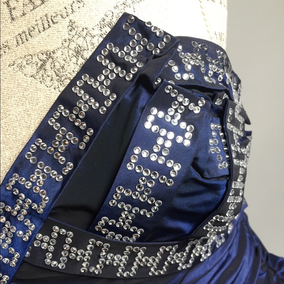 Strapless Rouched Cocktail Dress - Picture 2 of 7