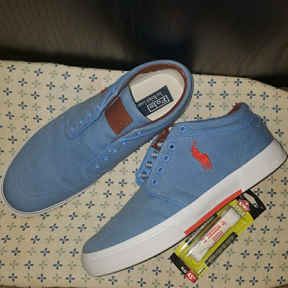 🍁Polo Ralph Lauren "Vaughn" Mens Canvas Sneaker