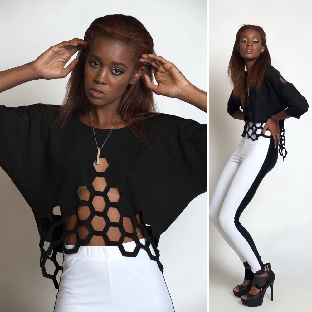 Laser Cut Sweatshirt - Picture 2 of 2