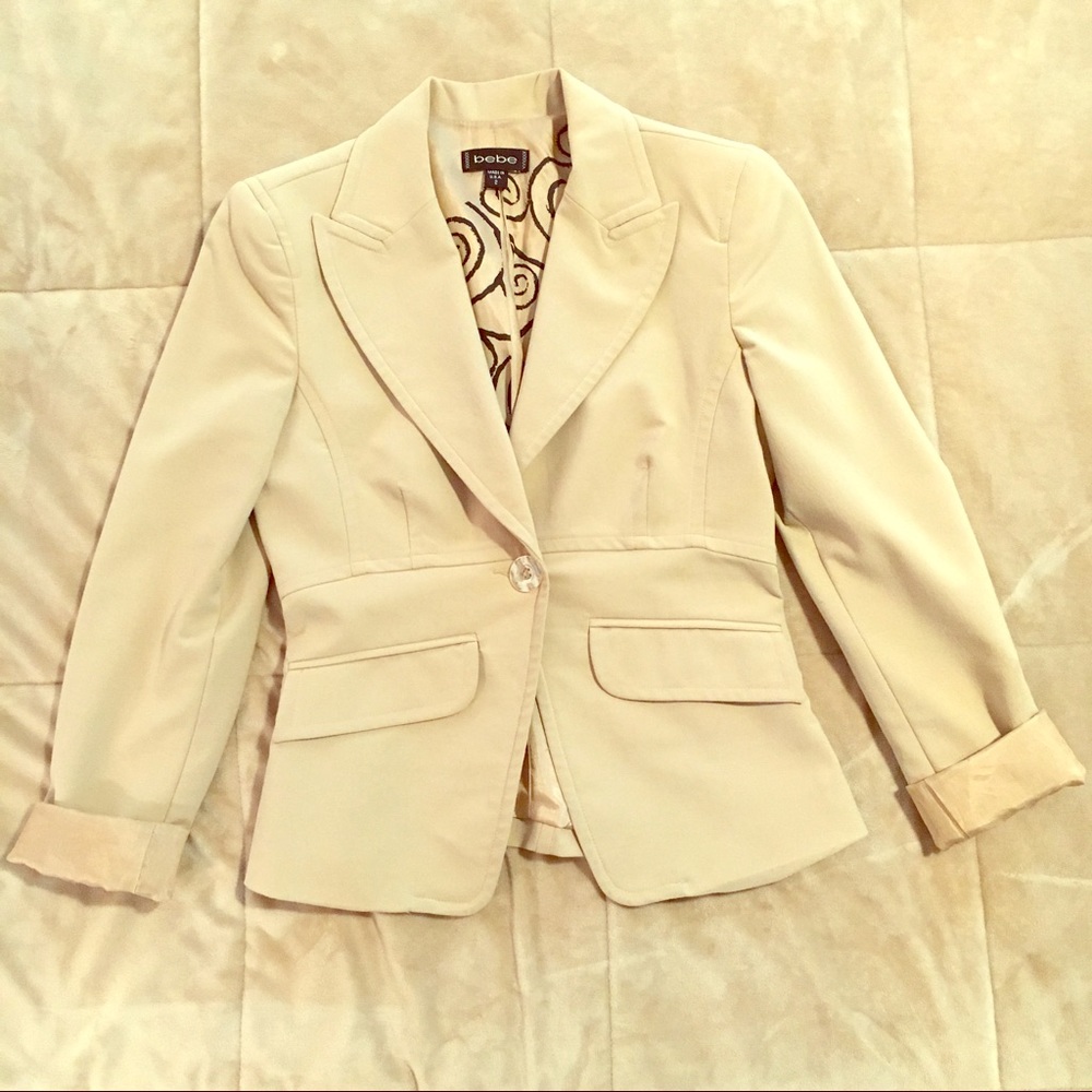 Tan Bebe blazer