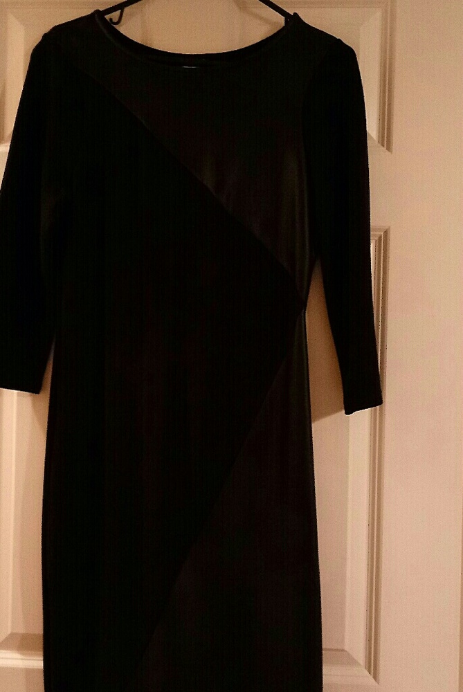 Venus leather midi dress