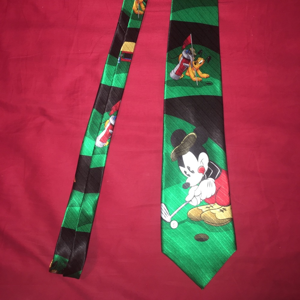Mickey Golfing Tie