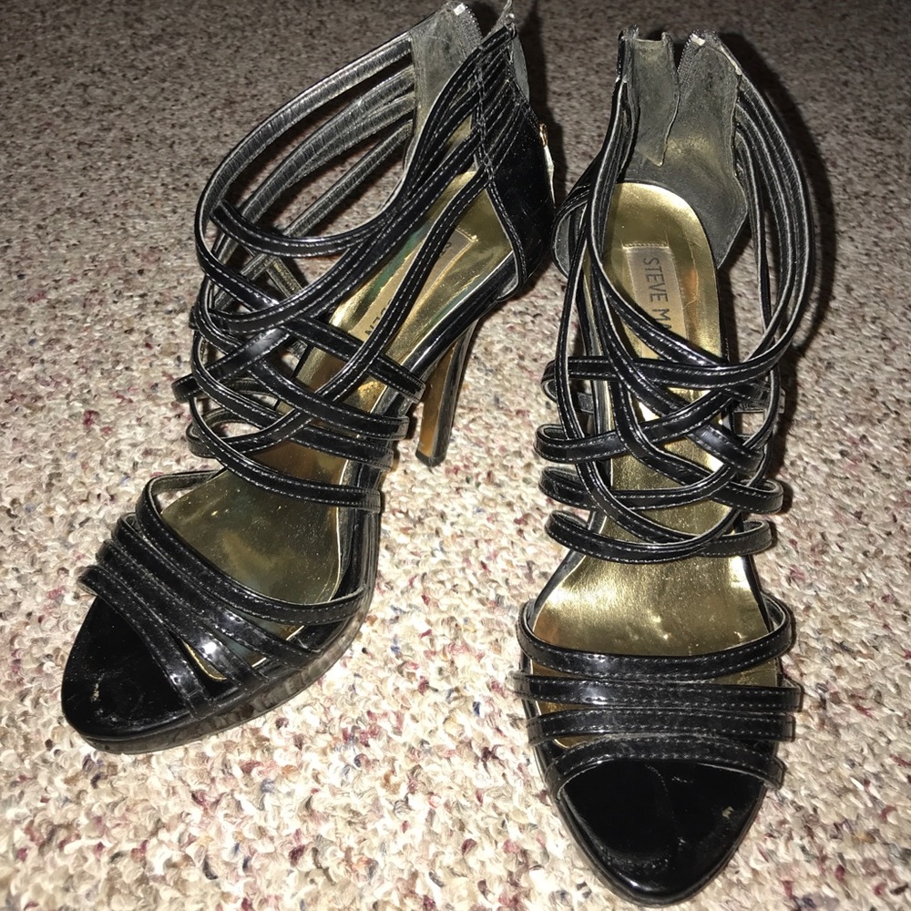 Steve Madden Patent Strappy Heels