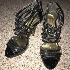 Steve Madden Patent Strappy Heels