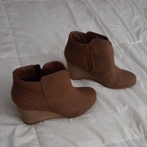 Carlos Camira wedge booties