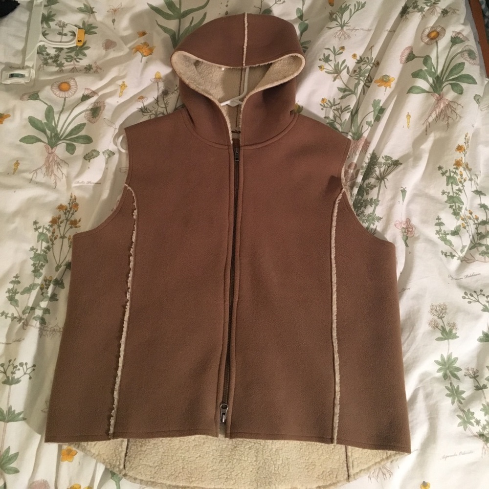 Ralph Lauren Faux suede and Sherpa vest