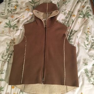 Ralph Lauren Faux suede and Sherpa vest