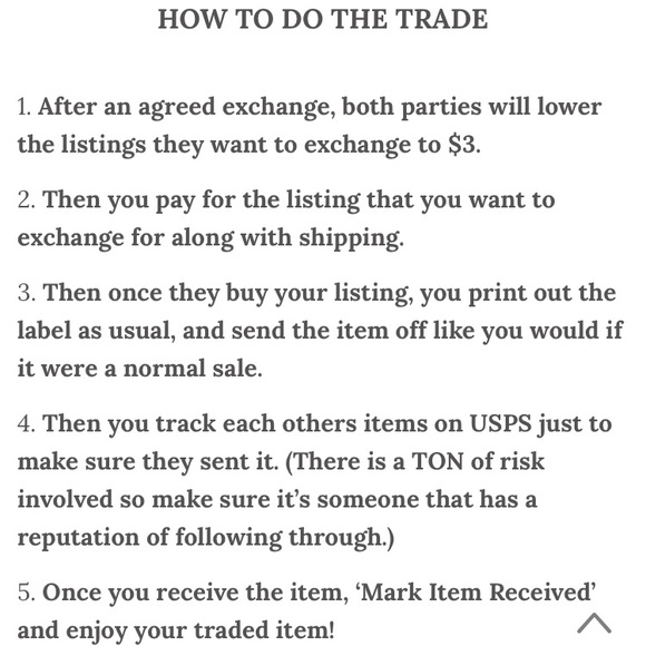 Trading info! - Picture 1 of 1