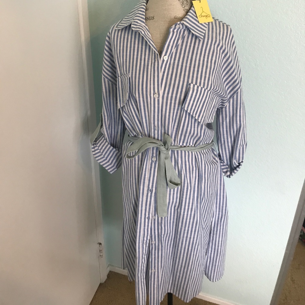 Stripped Artist Dress