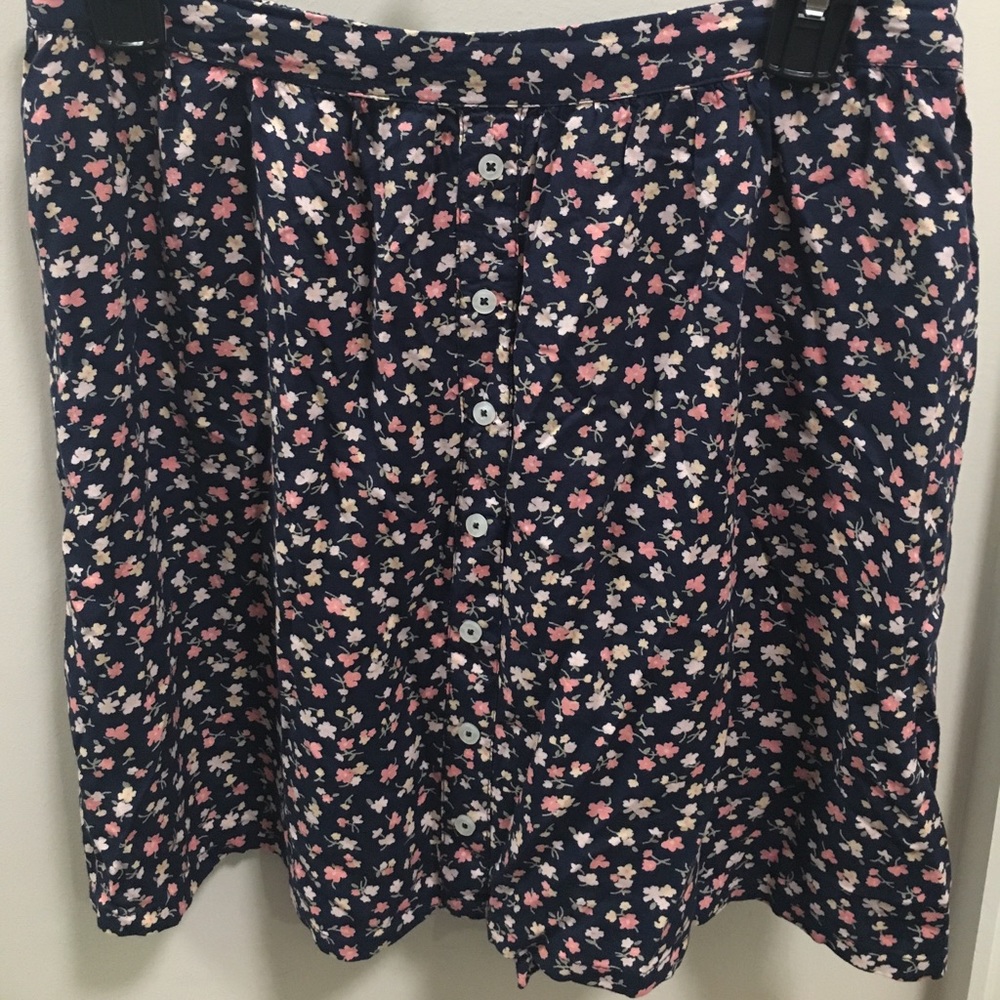 Hollister Floral Skater Skirt