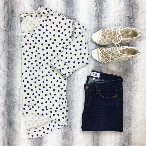 Lauter Brand Sweaters - Lauter • Polka Dot Jeweled Sweater