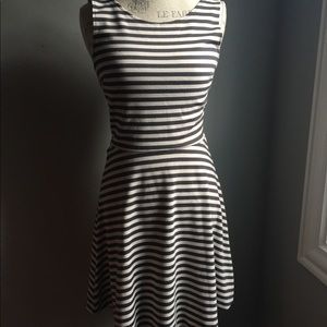 Striped A-Line Dress