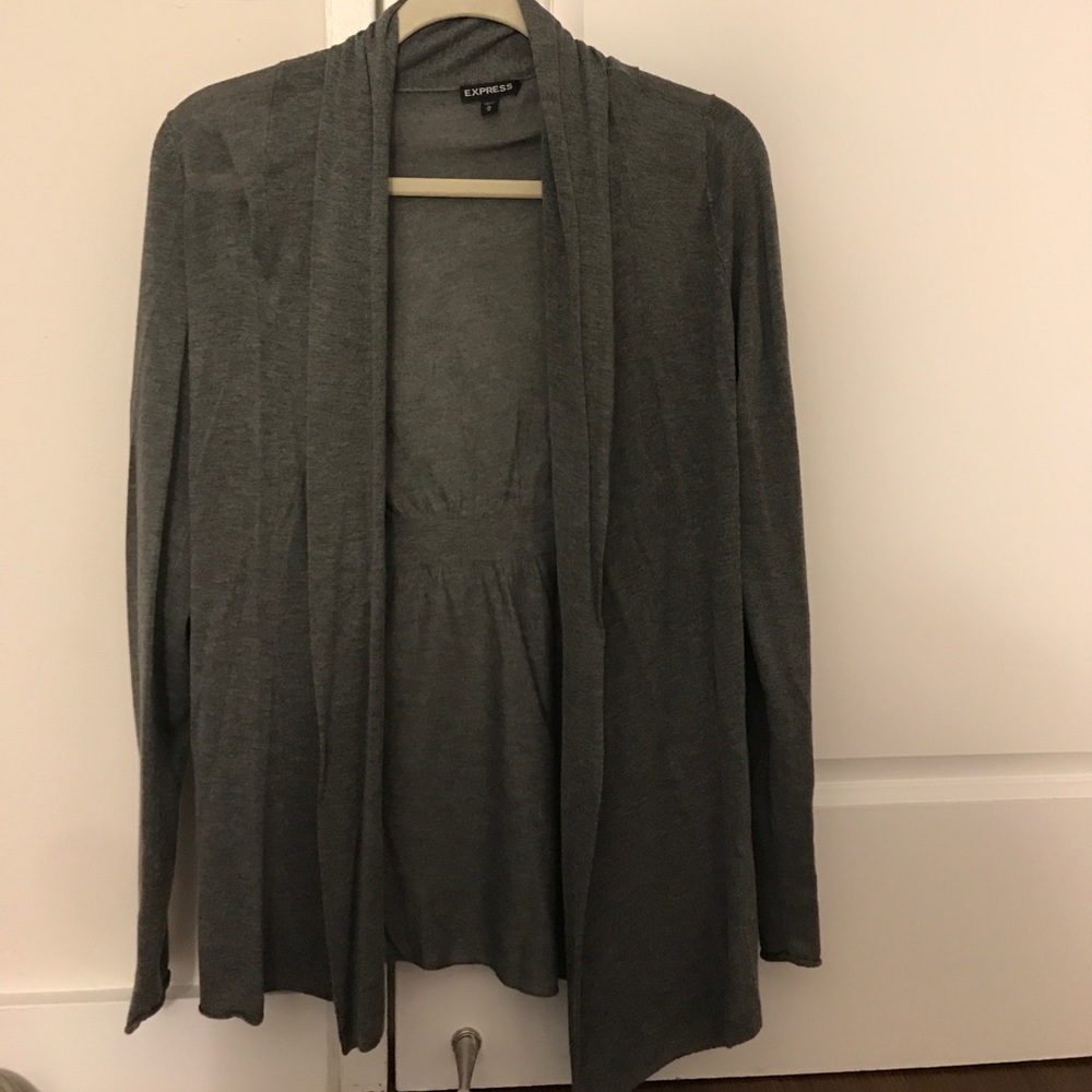 Express Grey Cardigan