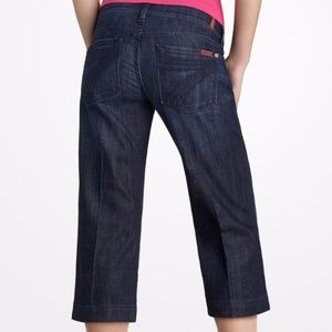 7FAM Crop Dojo Jeans Dark Wash Size 24