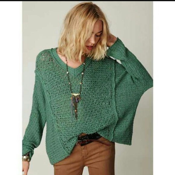 Free People Sweaters - Free People sage green boyfriend sweater
