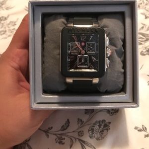 FLASH SALE! Black rubber Michele watch