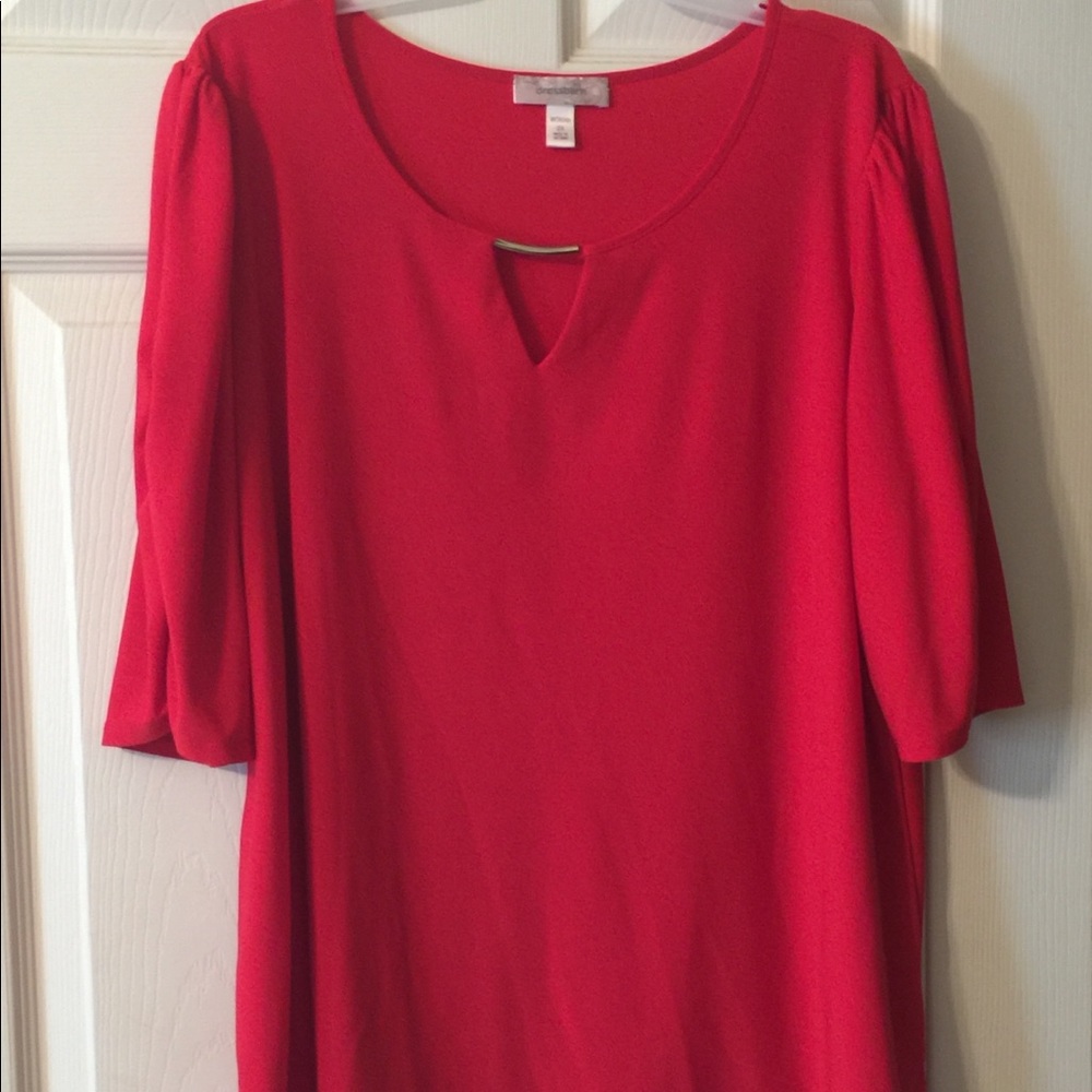 Dress barn red blouse