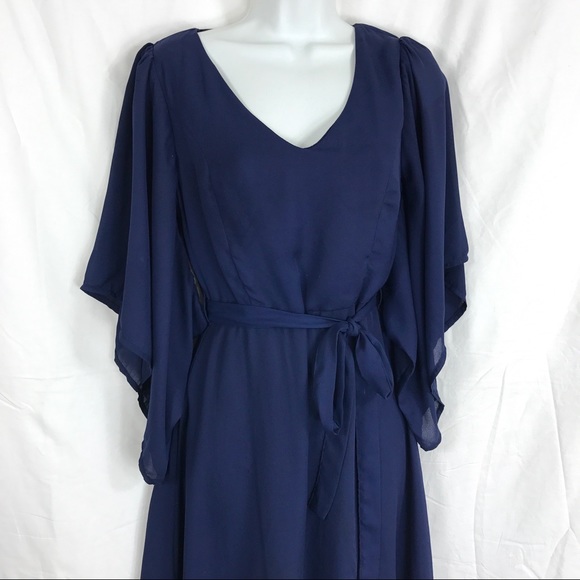 Navy Kimono Dress - Picture 4 of 5