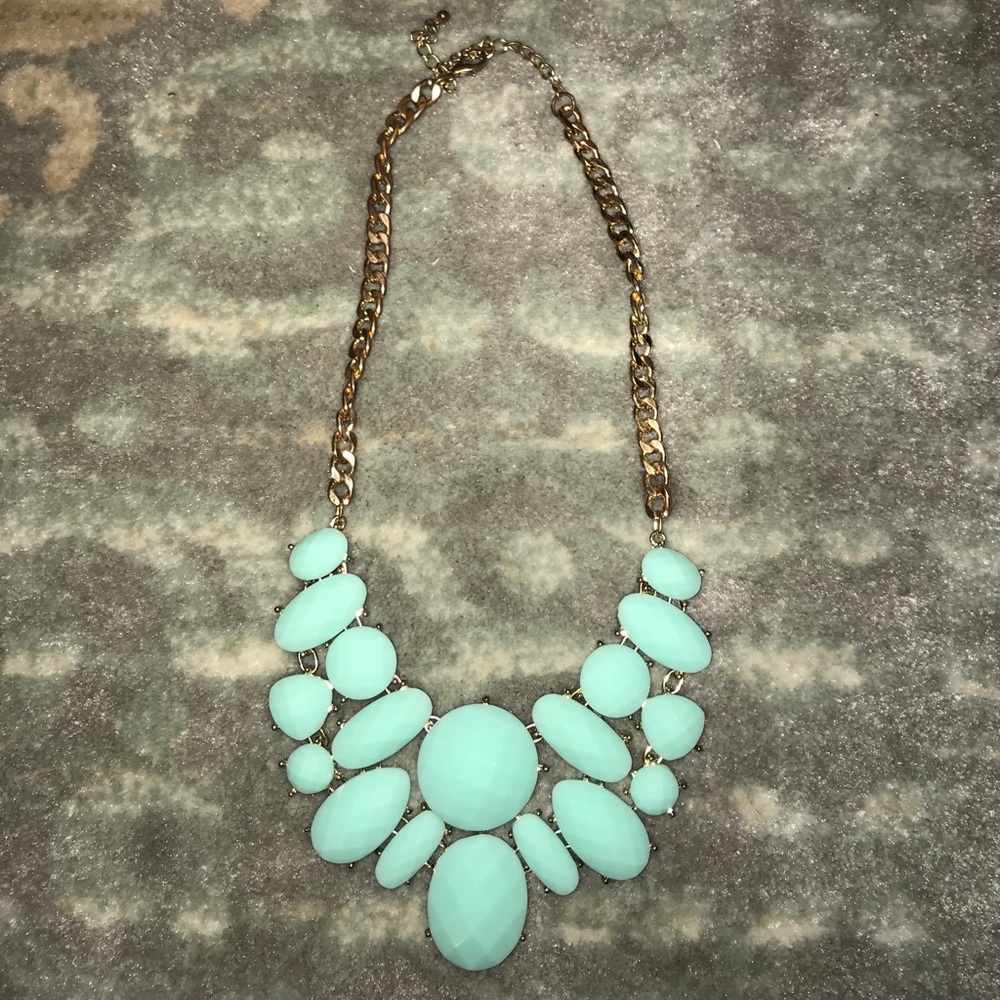 Mint green necklace