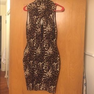 Leopard Bebe dress