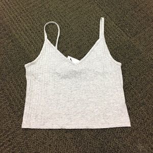 Grey crop top