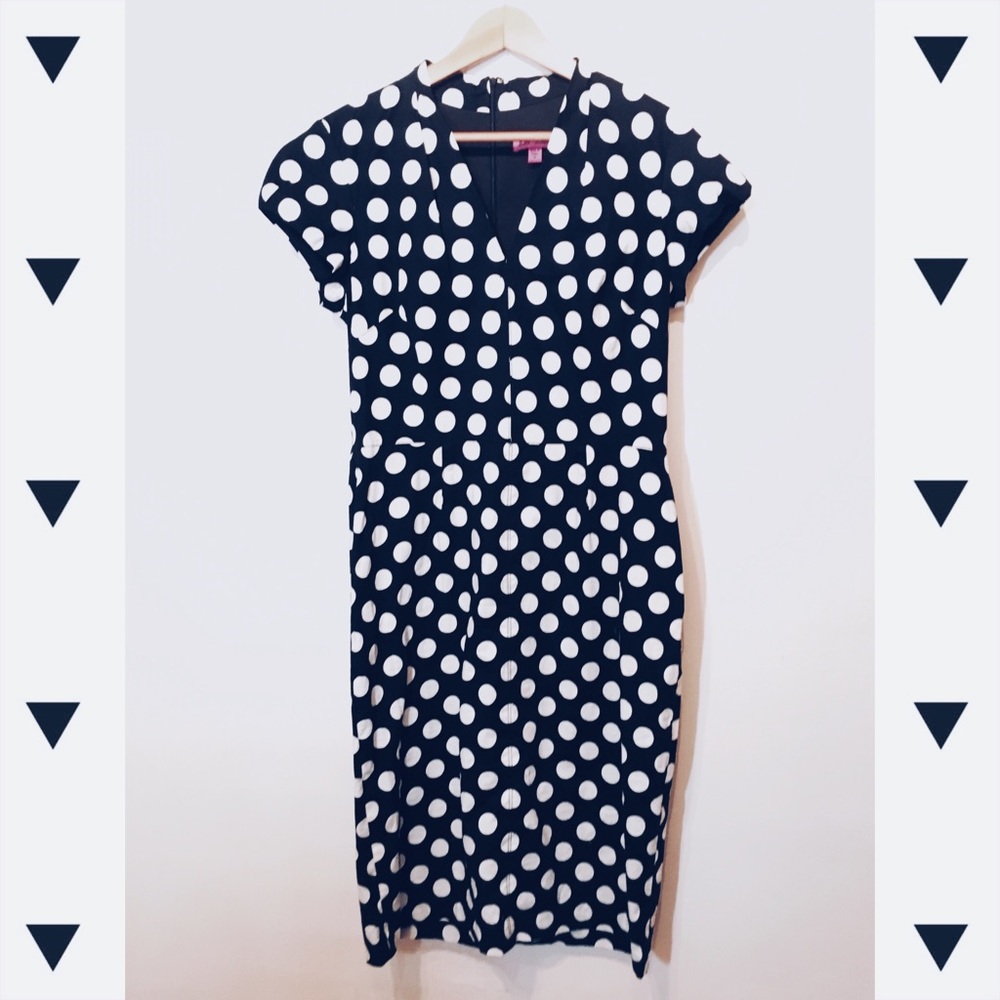 Betsey Johnson Pinup Style Polka Dot Dress NWOT