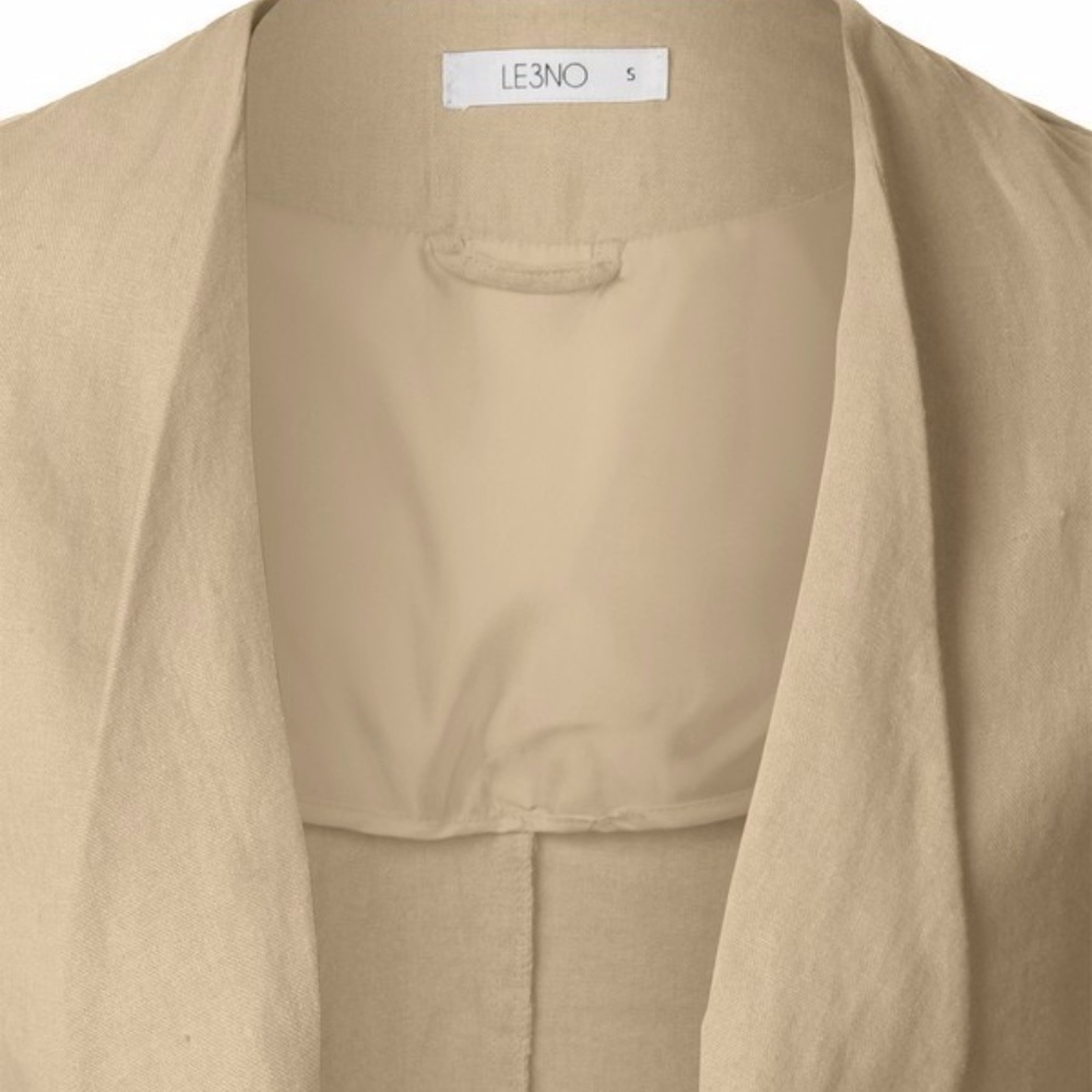 🌟Linen Draped Front Jacket Blazer🌟 - Picture 5 of 6