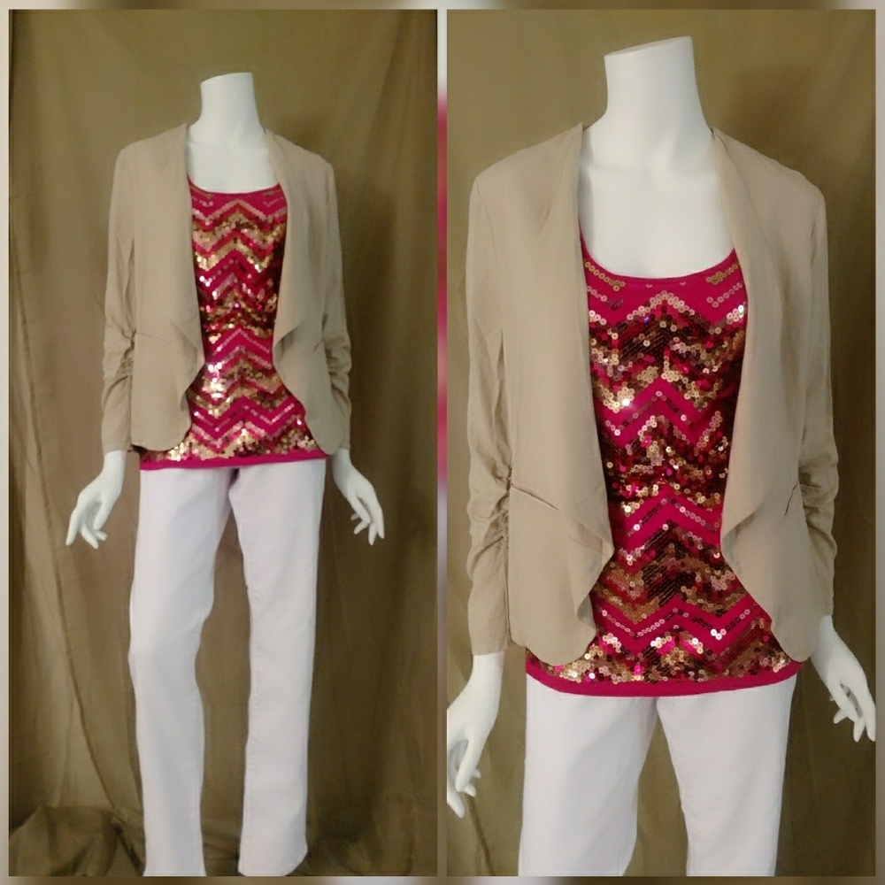 🌟Linen Draped Front Jacket Blazer🌟