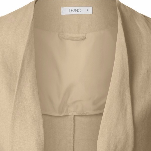 🌟Linen Draped Front Jacket Blazer🌟 - Picture 5 of 6