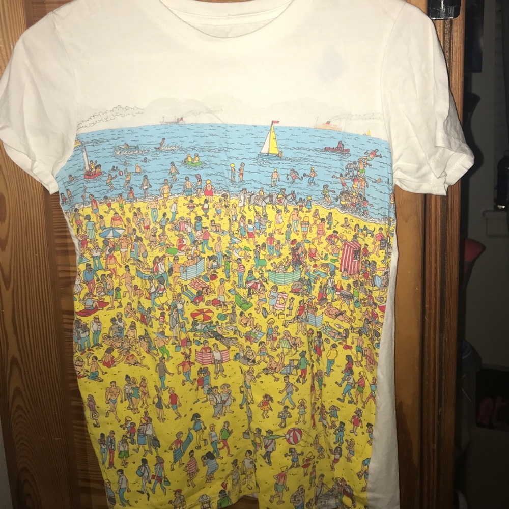 Where’s Waldo fun graphic t shirt