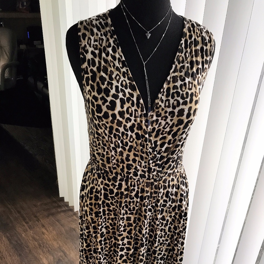 ASYMMETRICAL LEOPARD DRESS