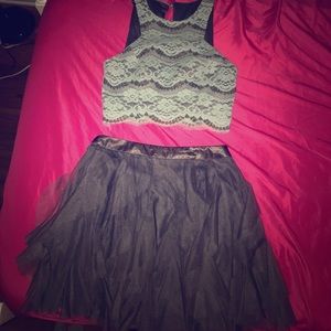 2 piece homecoming dress.