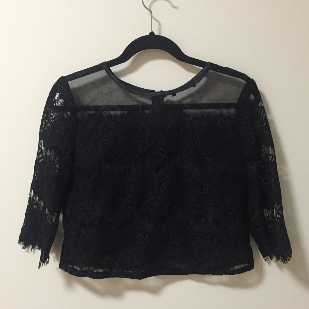 Sheer lace top