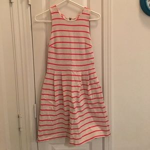 LOFT Cotton Striped Dress