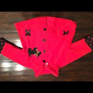 Red fleece coat size 12 months