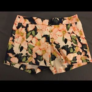 Floral J. Crew shorts