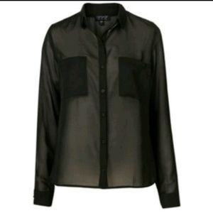 Decree tandoori sheer blouse