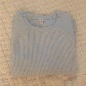 Blue J. Crew crew neck sweater with elbow pads