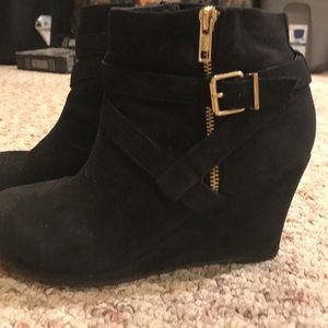 Faux Suede Wedges