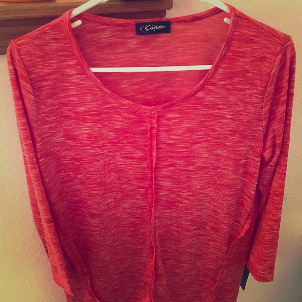 Red long sleeve top